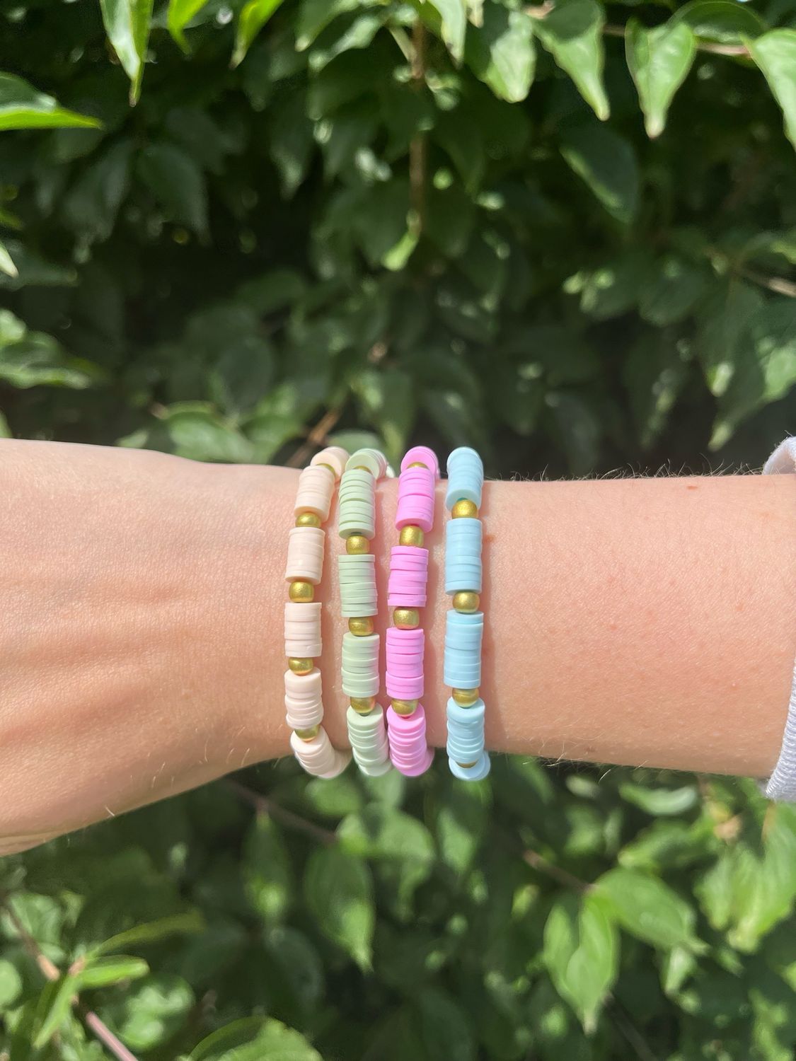 Armbandje Platte Kralen