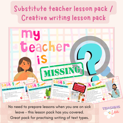 Substitute Lesson Pack: Creative Writing