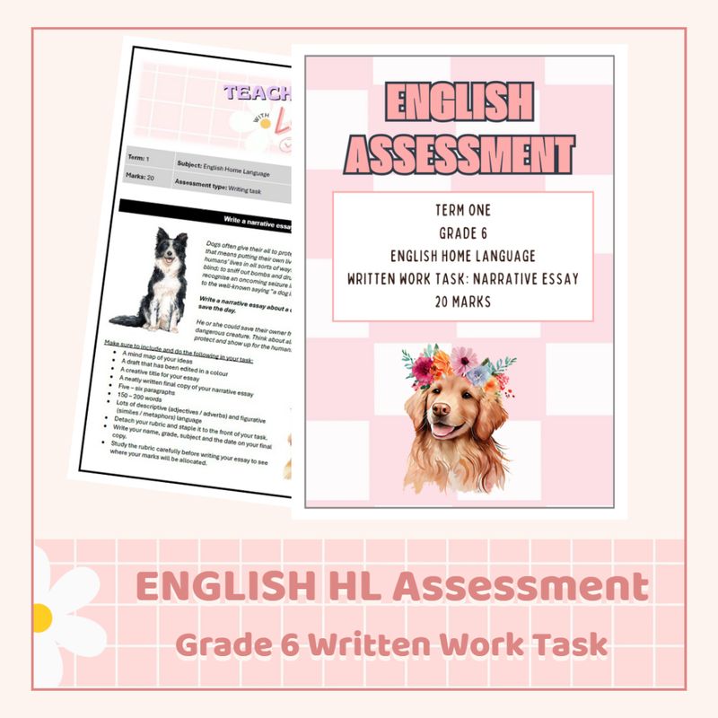 English HL Grade 6 Written Work Task