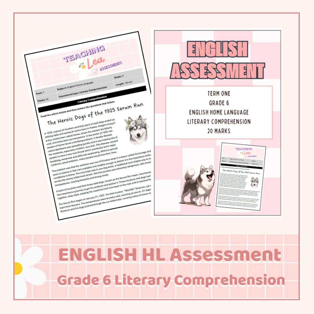 English HL Grade 6 Literary Comprehension