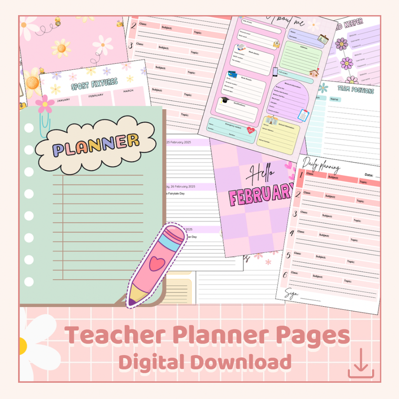 Teacher Planner - Digital Download