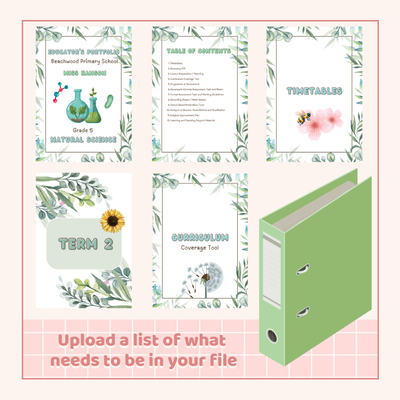 Custom Subject File Dividers