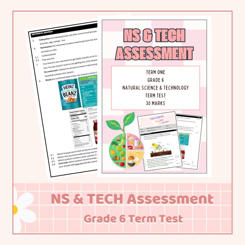 NS &amp; Tech Grade 6 Term 1 Test