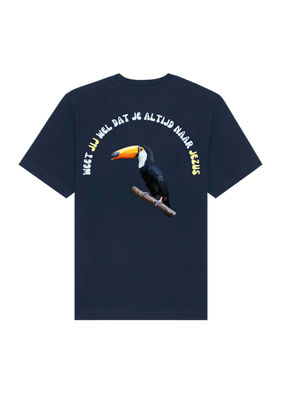 Weet je wel dat je altijd naar Jezus toekan oversized t-shirt