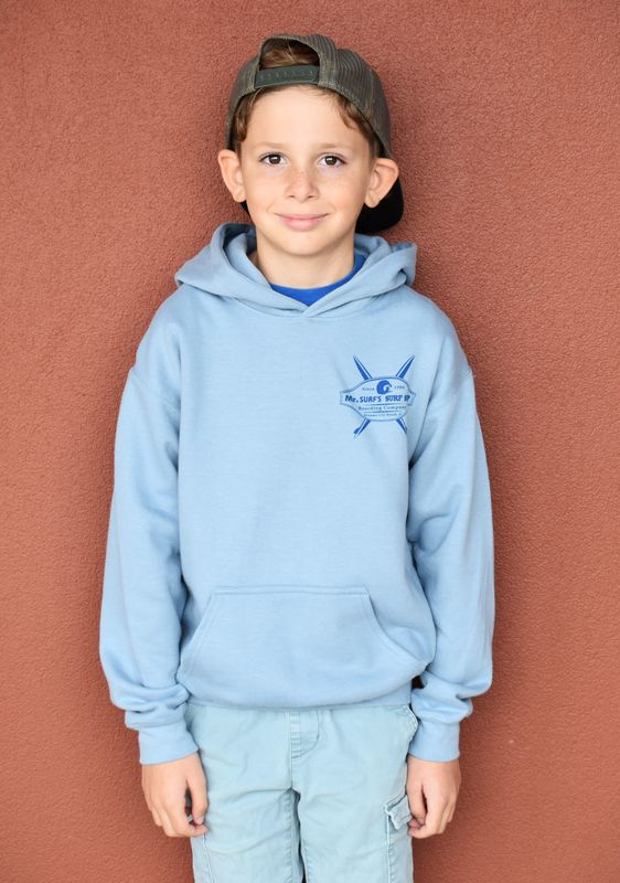 MS VINTAGE SIGN  BLUE YOUTH HOODIE