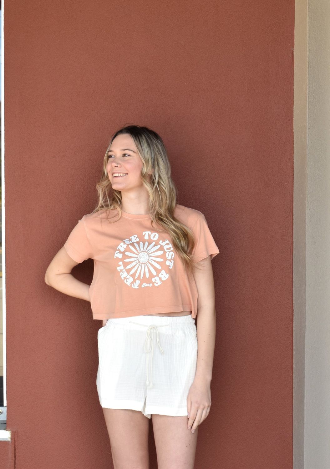 ROXY FEEL FREE CROP TEE