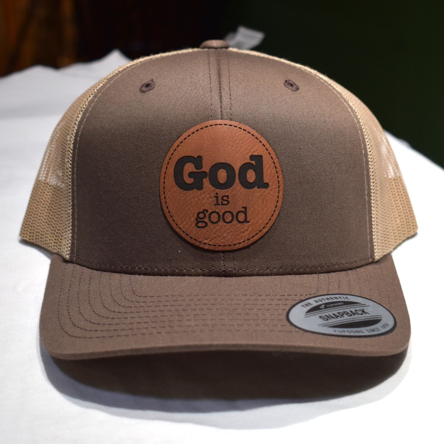 GOD IS GOOD LASER PATCH TRUCKER