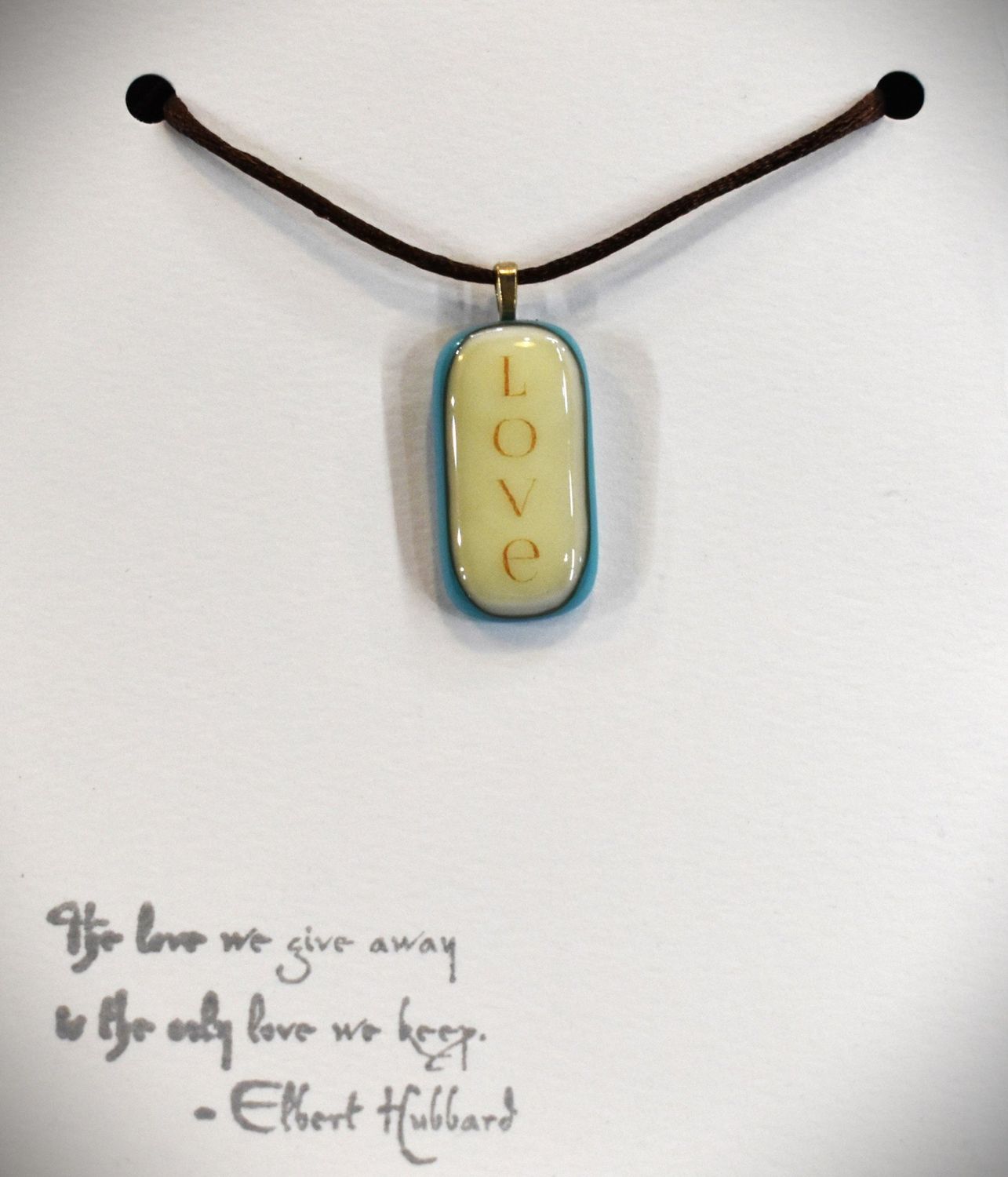 Love Vertical Necklace