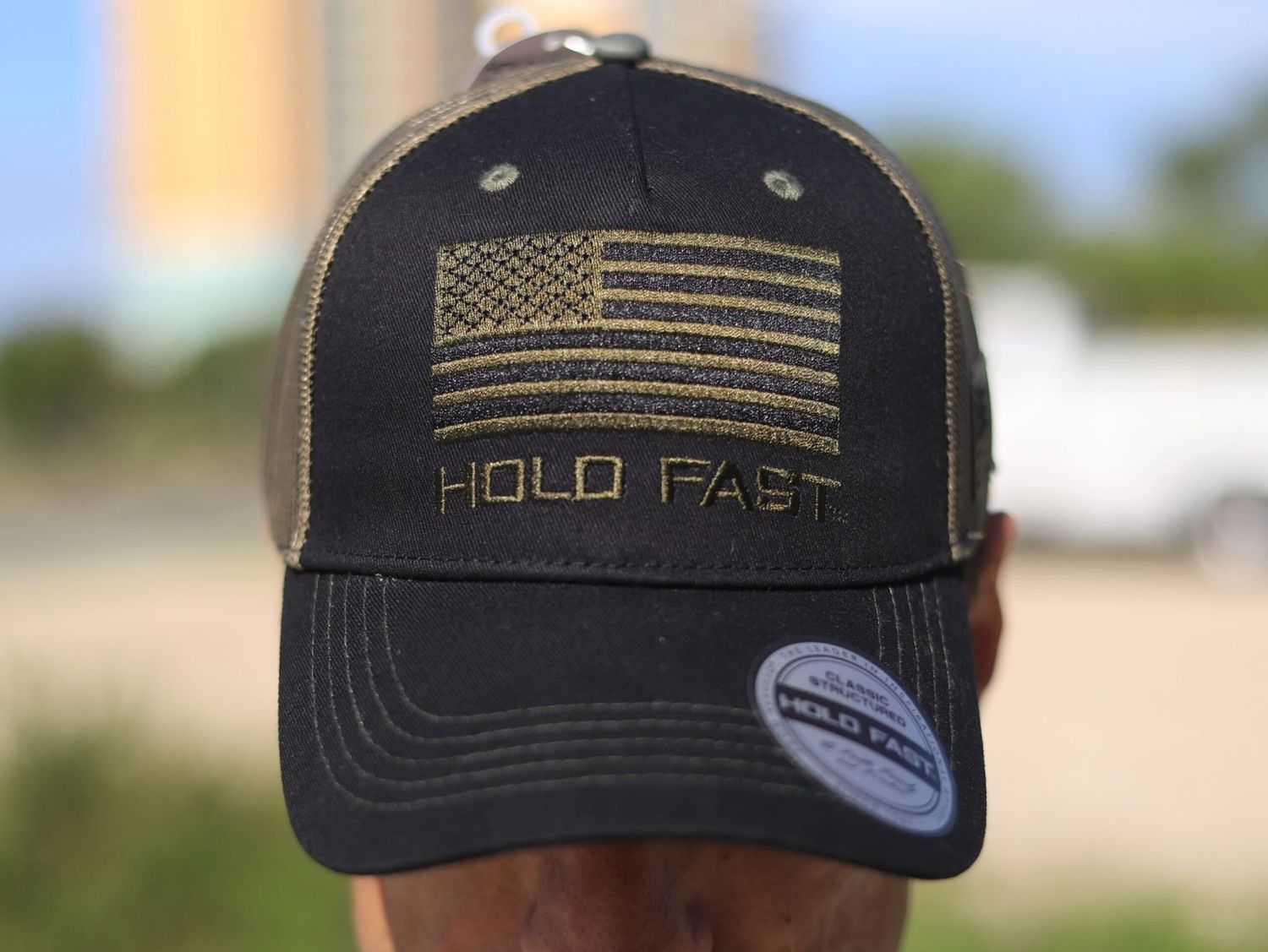 HOLD FAST BLACK FLAG CAP