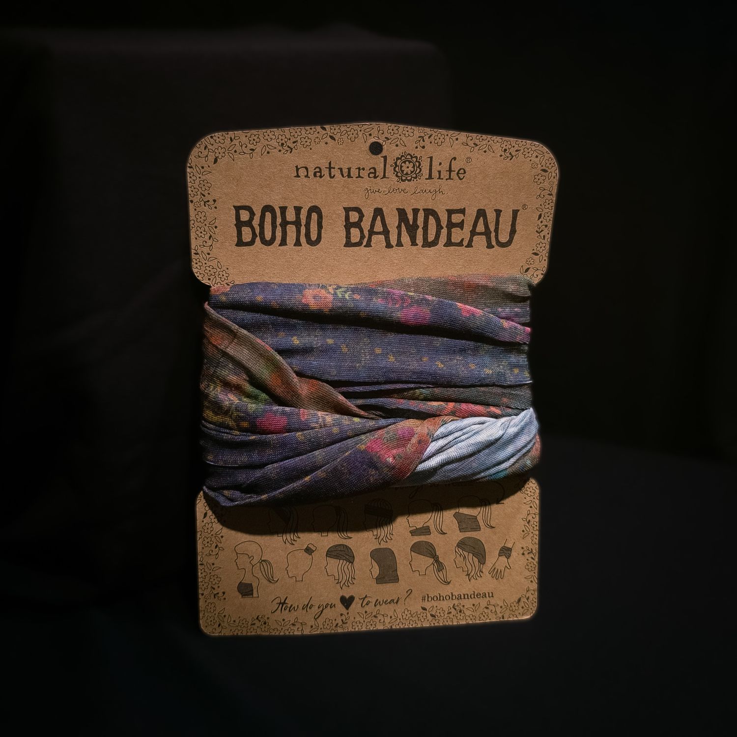 BOHO BANDEAU DARK PATCHWORK BBW329