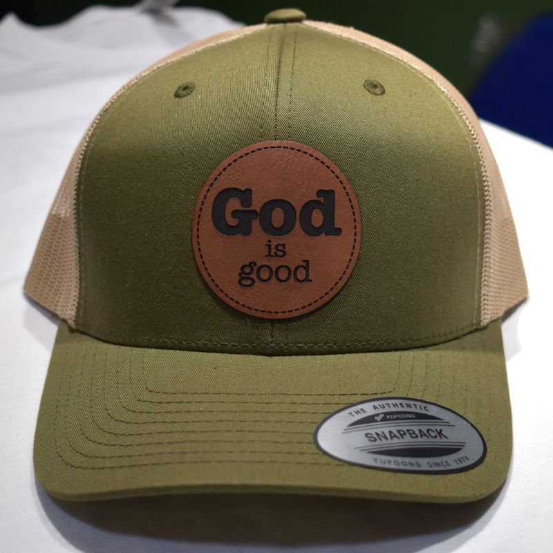 GOD IS GOOD LASER PATCH TRUCKER