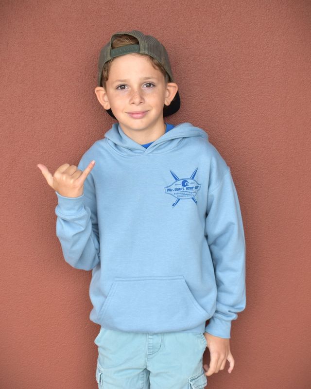 MS VINTAGE SIGN  BLUE YOUTH HOODIE