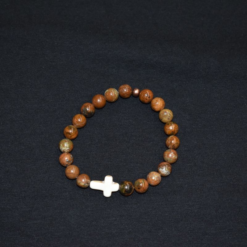 RAHAB'S ROPE GRACE UPON GRACE BROWN BRACELET #B3200