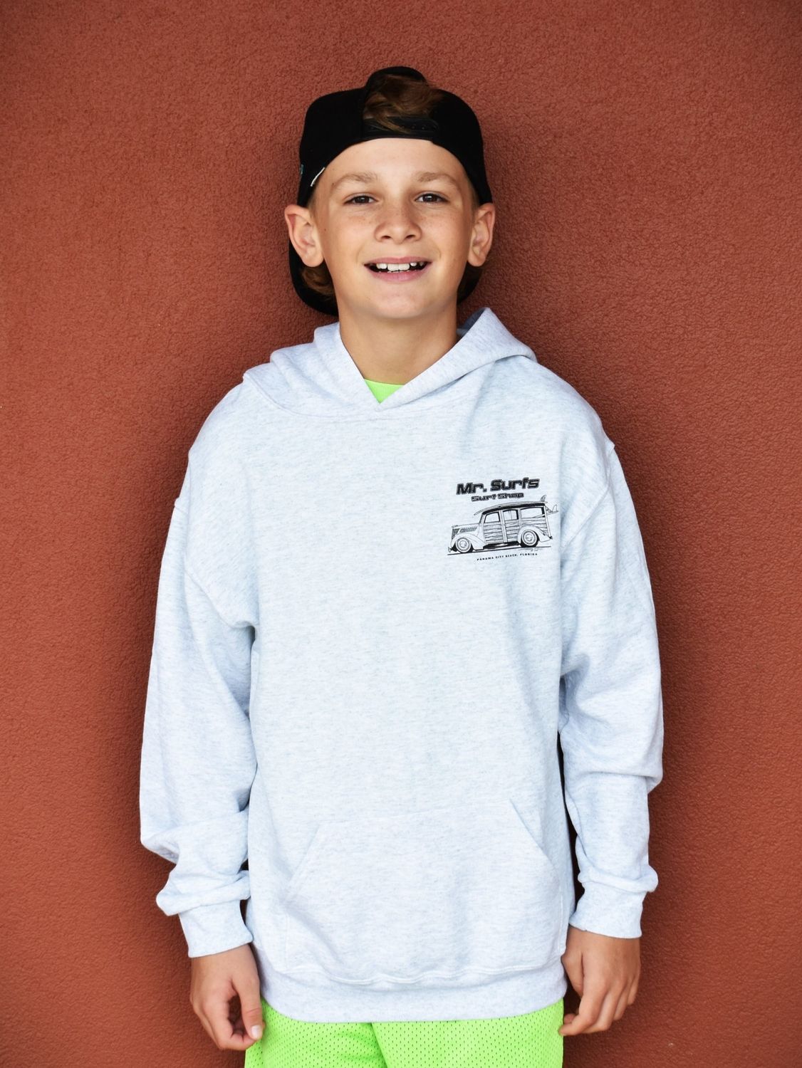 MS WOODY ASH GREY HOODIE YOUTH, Size: S