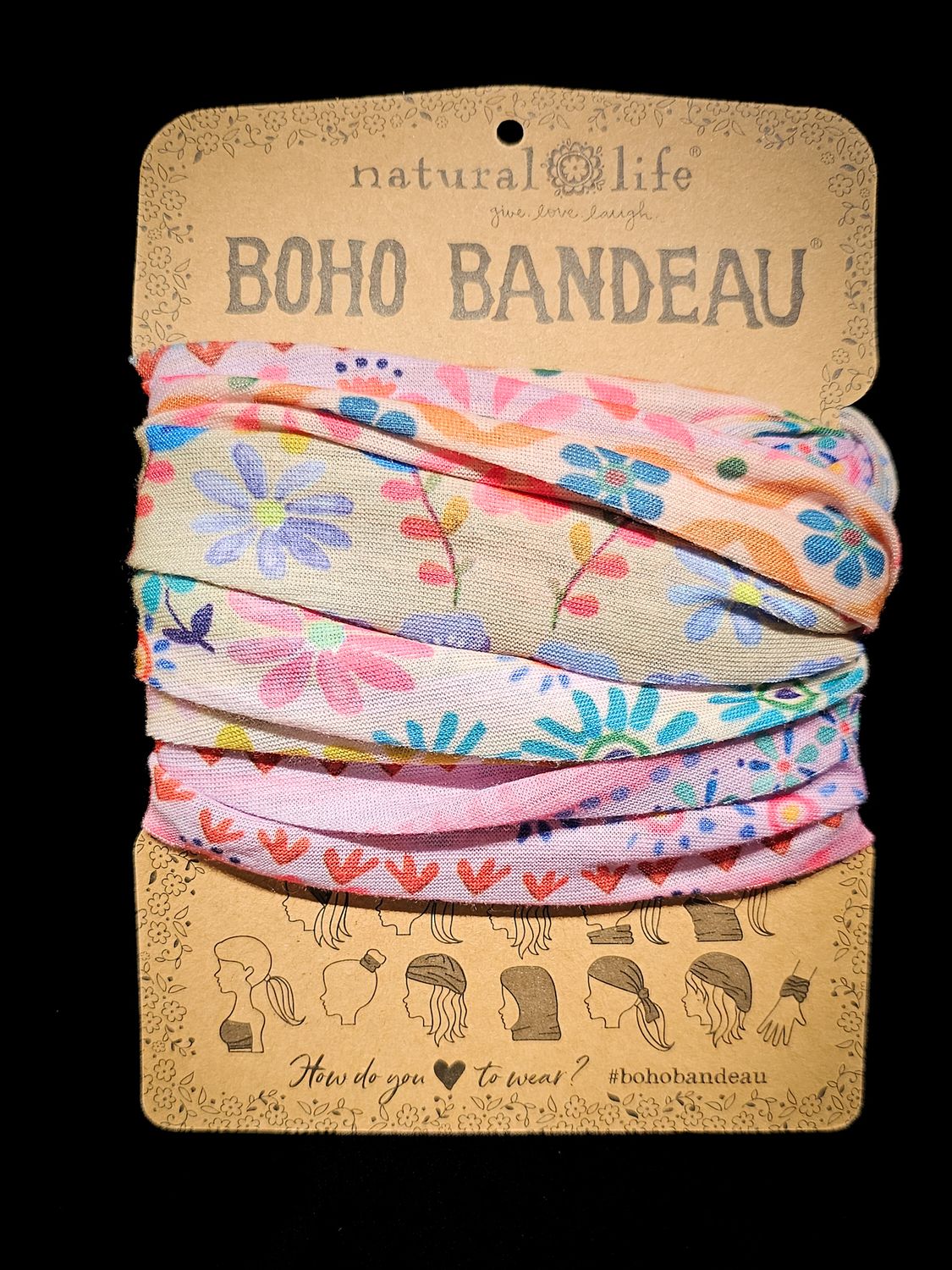 BOHO BANDEAU CREAM BORDER BBW000088