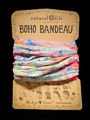 BOHO BANDEAU PNK WTRCLR PATCHWORK BBW000169