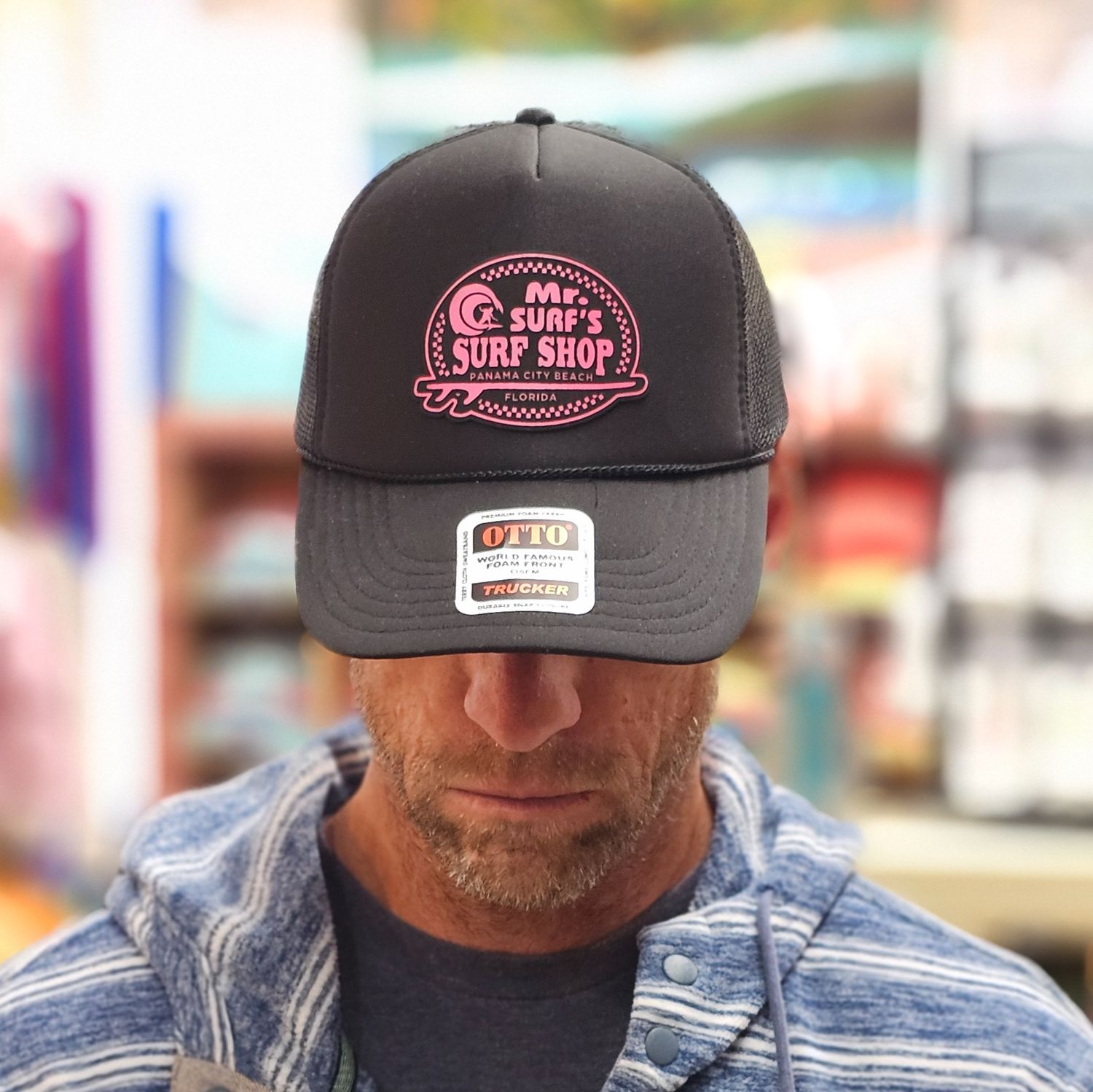 MS BLACK TRUCKER H PRIMROSE PINK/BLACK PATCH