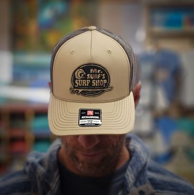 MS CAMO SPLIT TRUCKER BAMBOO/BLACK PATCH