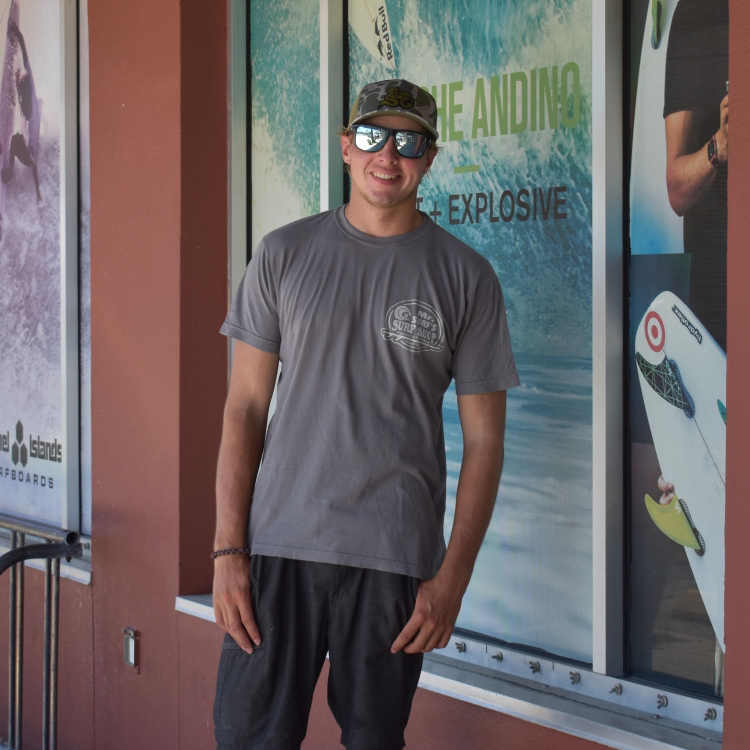 MS LOGO SURFBOARD GREY/LIGHT GREY PRINT SS
