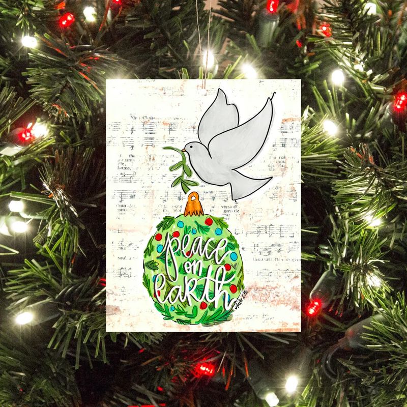 PEACE ON EARTH ORNAMENT
