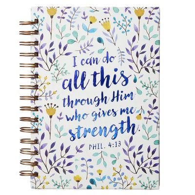 I CAN DO ALL THROUGH HIM WIREBOUND HARDCOVER JOURNAL