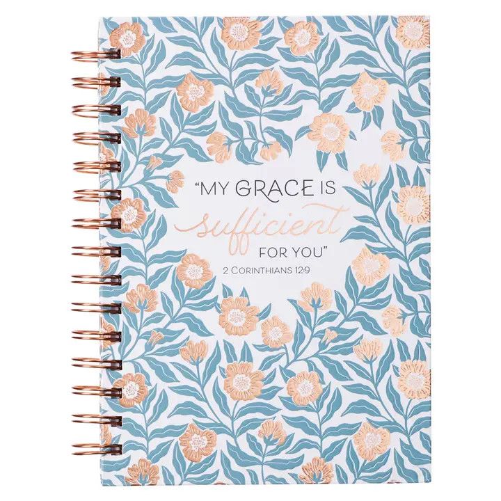 MY GRACE IS SUFFICIENT WIREBOUND HARDCOVER JOURNAL