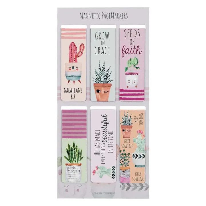 MAGNETIC BOOKMARK SET GROW IN GRACE