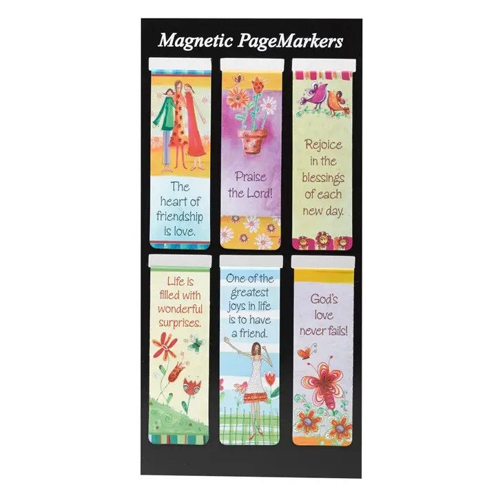 MAGNETIC BOOKMARK SET WHIMSICAL