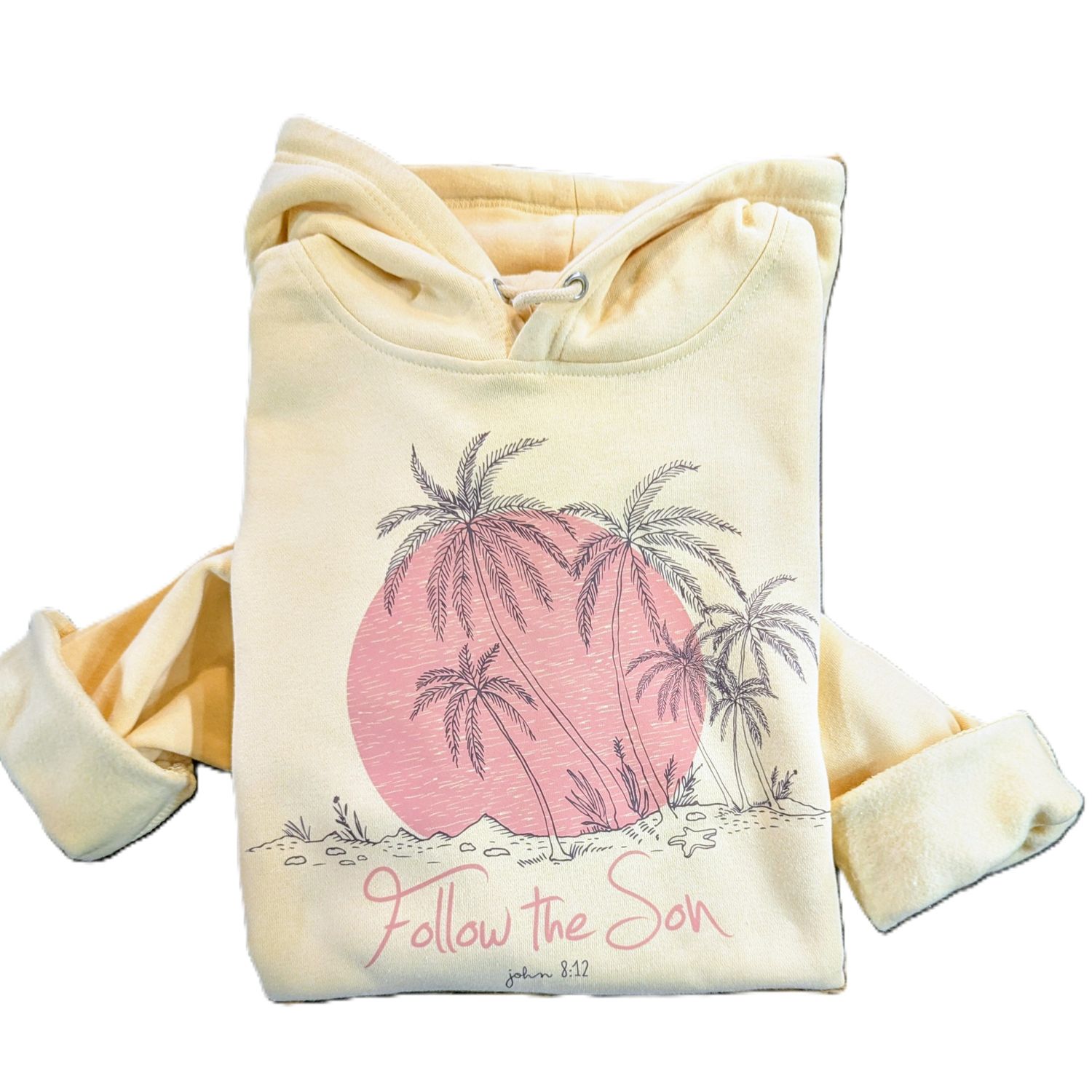 MS FOLLOW THE SON HOODIE, Color: PINA COLADA, Size: S