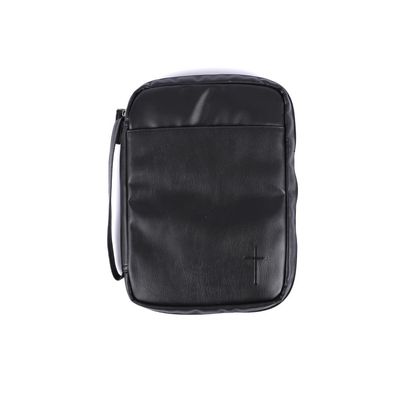 BIBLE COVER IMITATION LEATHER CROSS
