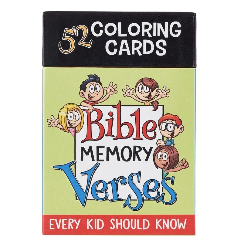 COLORING CARDS BOXED 52 VERSES FOR KIDS