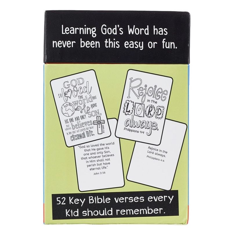 COLORING CARDS BOXED 52 VERSES FOR KIDS CBX011