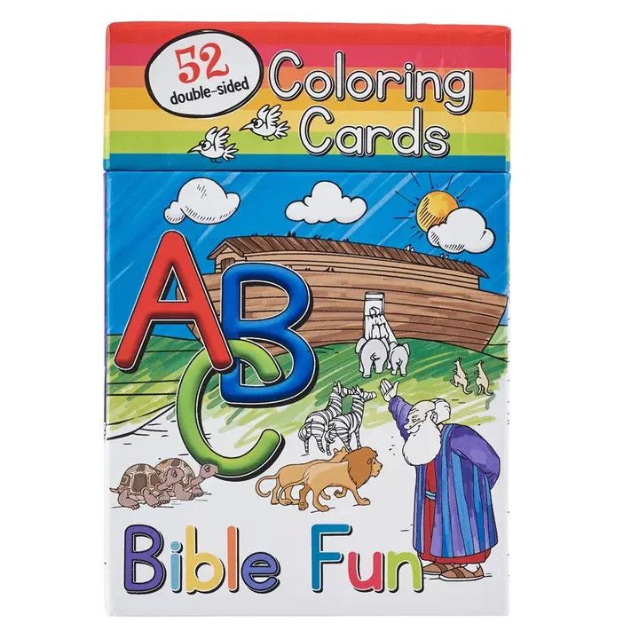COLORING CARDS BOXED 52 ABC BIBLE FUN FOR KIDS CBX012