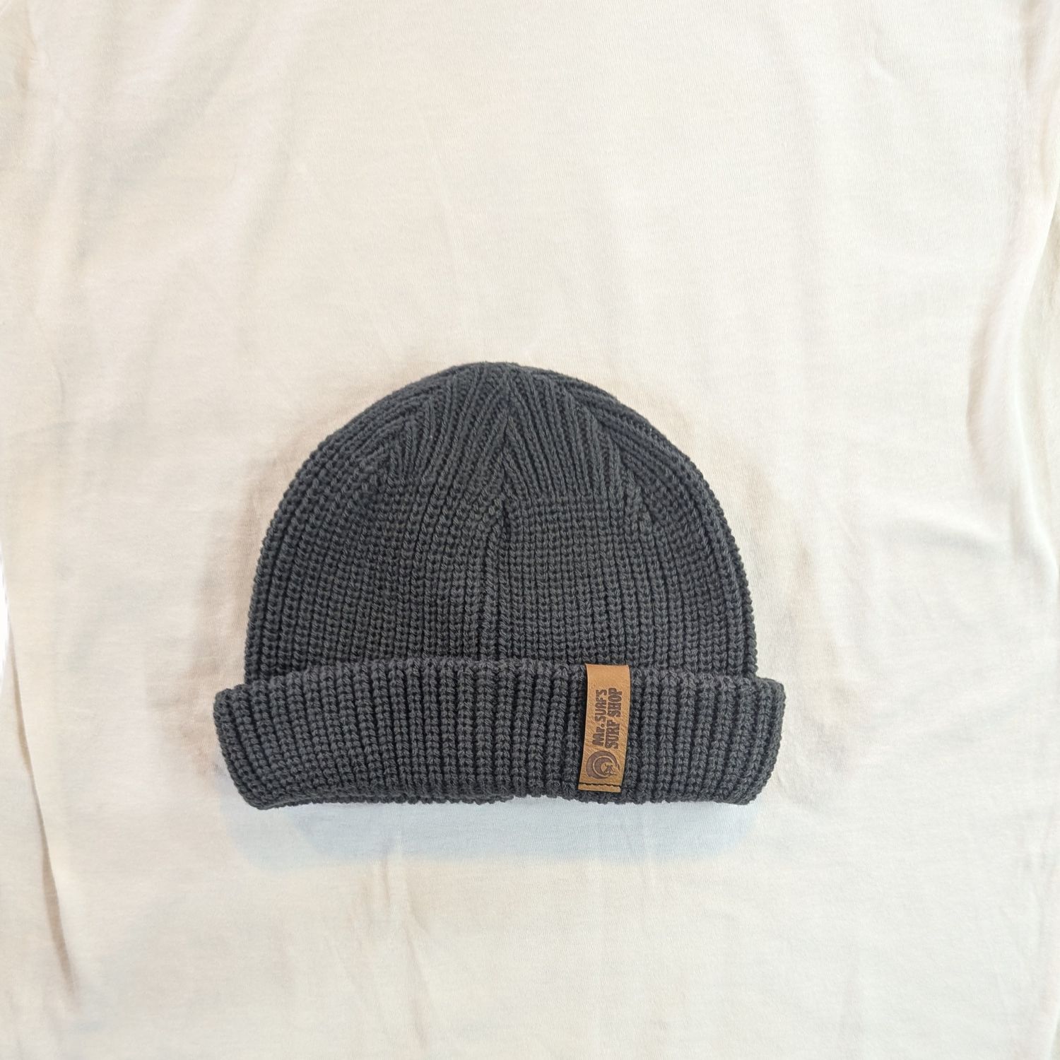 MS 7&quot; DOCK CUFFED BEANIE CHARCOAL GREY
