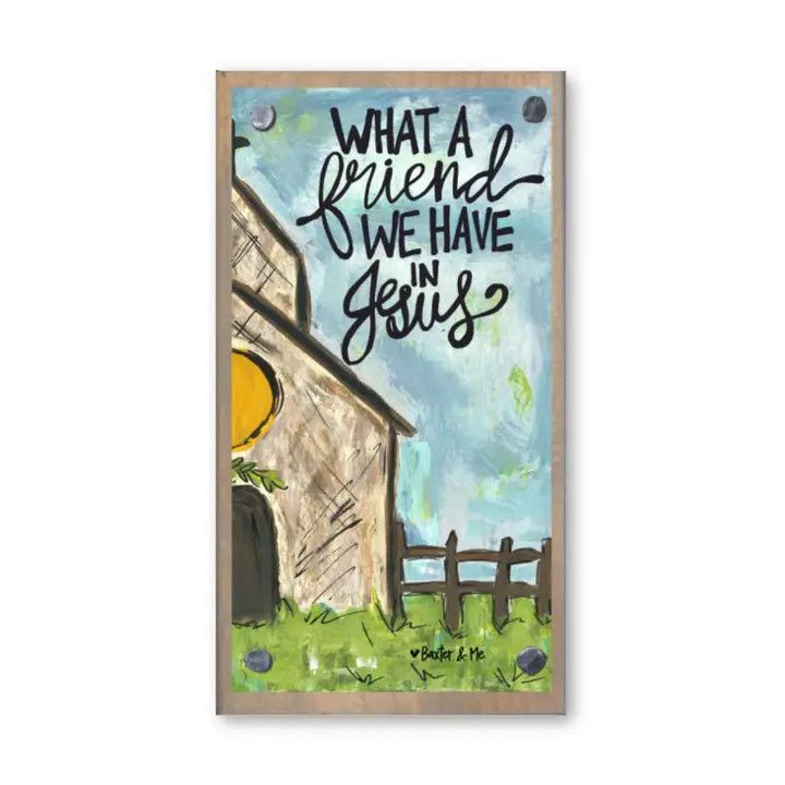 WHAT A FRIEND HAPPY BLOCK