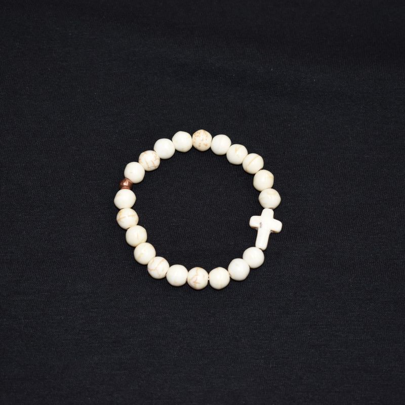 RAHAB'S ROPE GRACE UPON GRACE WHITE BRACELET #W3200