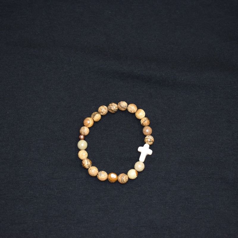 RAHAB'S ROPE GRACE UPON GRACE TAN BRACELET #T3200