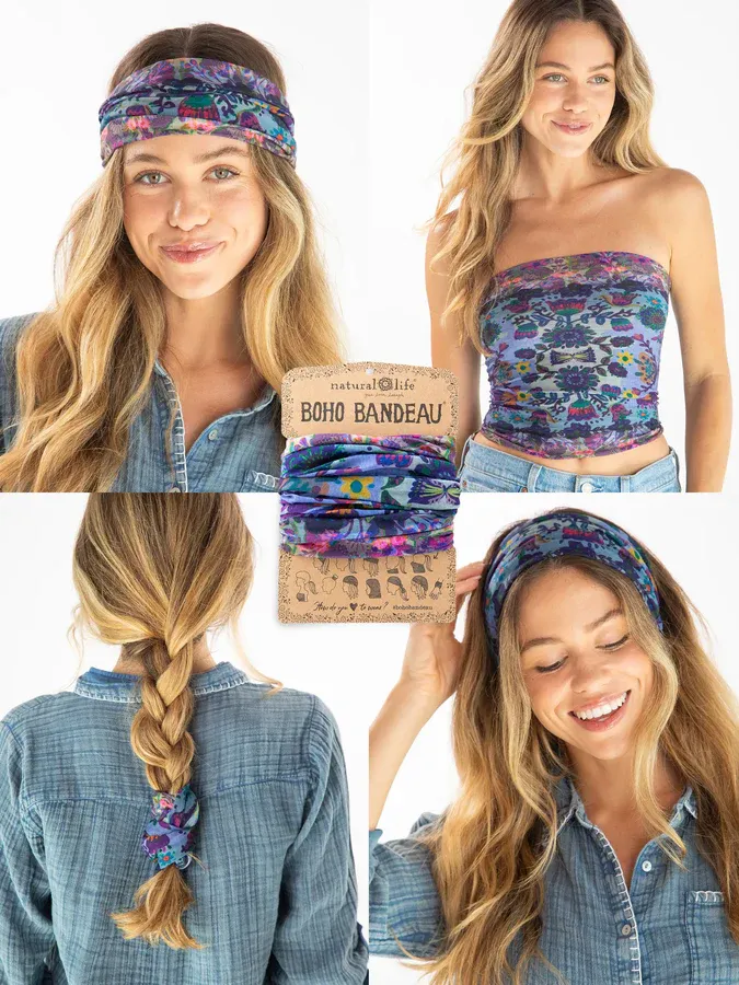 BOHO BANDEAU BRDER FOLK GARDEN BBW000165