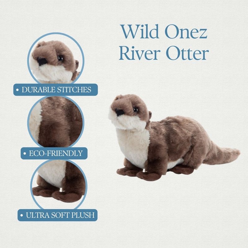 PETTING ZOO 9" WILD ONEZ RIVER OTTER 320201