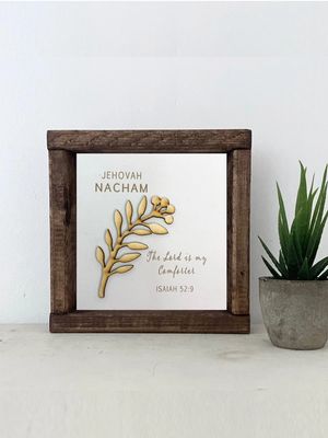 JEHOVAH NACHUM-THE LORD MY COMFORTER 7 X 7