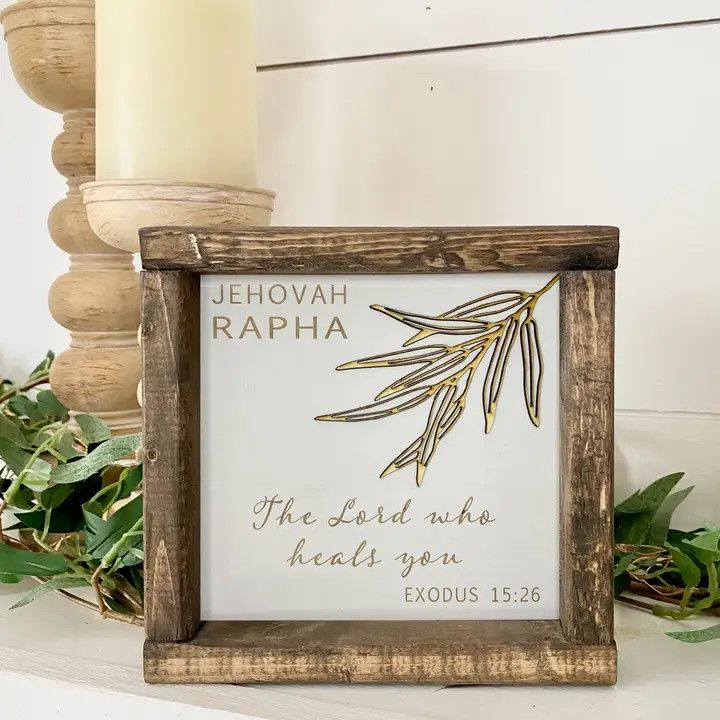 JEHOVAH RAPHA-THE LORD WHO HEALS-NAME OF GOD 7 X 7