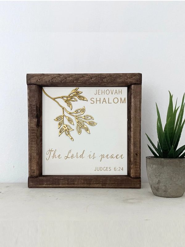 JEHOVAH SHALOM-THE LORD IS PEACE-NAME OF GOD 7 X 7