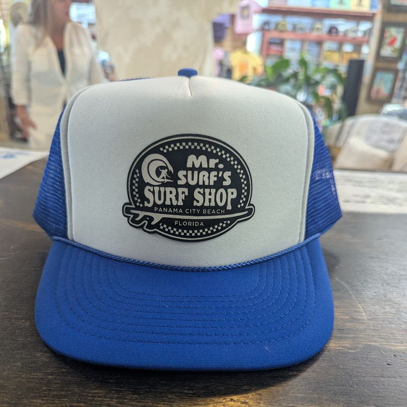 MS ROYAL/WHT/RYL TRUCKER WHITE/BLACK PATCH