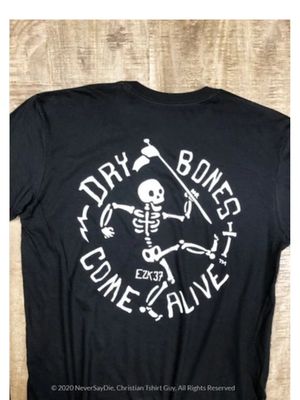 DRY BONES COME ALIVE VICTORY BANNER BLK/WHT