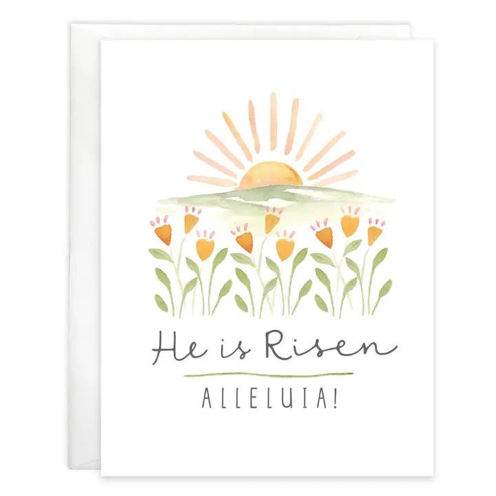 TULIP SUNRISE W/SCRIPTURE EASTER GREETING CARD #212-7438