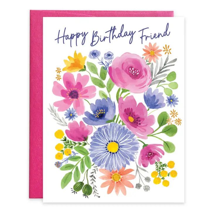 BEAUTIFUL FRIEND W/SCRIPTURE BIRTHDAY GREETING CARD #212-7502