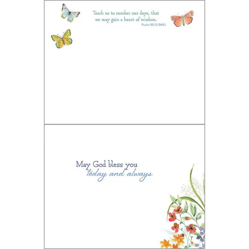 HAPPY BIRTHDAY W/SCRIPTURE SPRING MEADOWS  212-7420