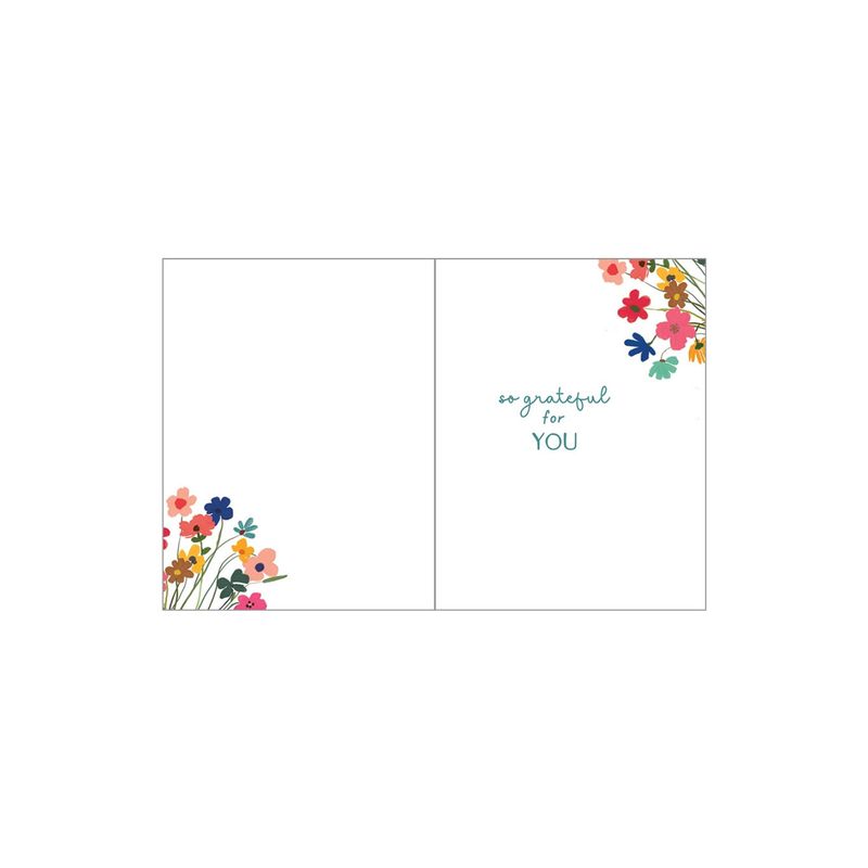 CUP OF FLOWERS BIRTHDAY GREETING CARD #212-6626
