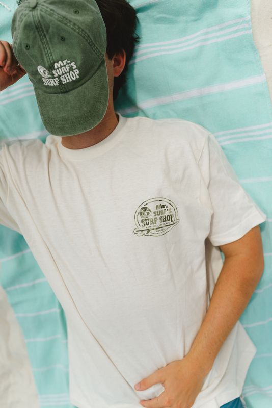 MS SURFBOARD OVAL OFF WHITE/DARK GRN CAMO