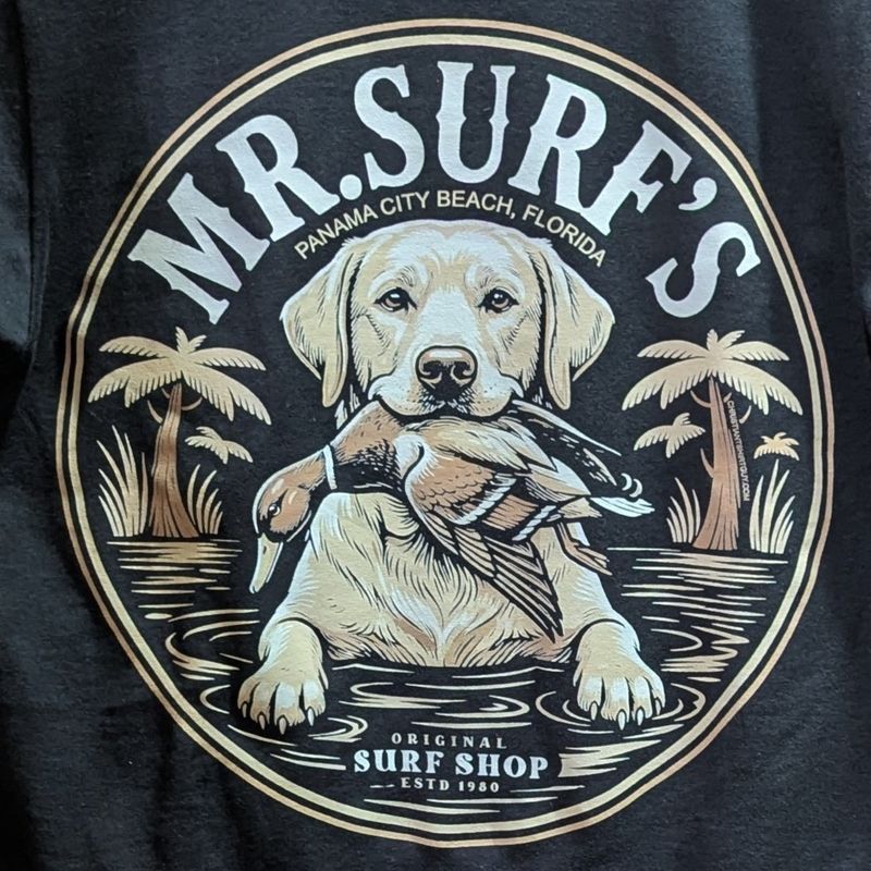 MS DOG AND DUCK TEE BLACK
